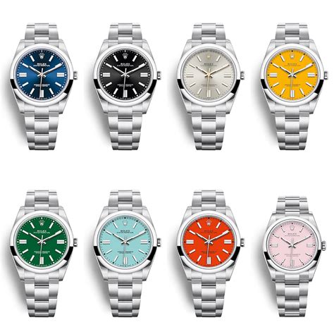 rolex colorful|rolex oyster perpetual color chart.